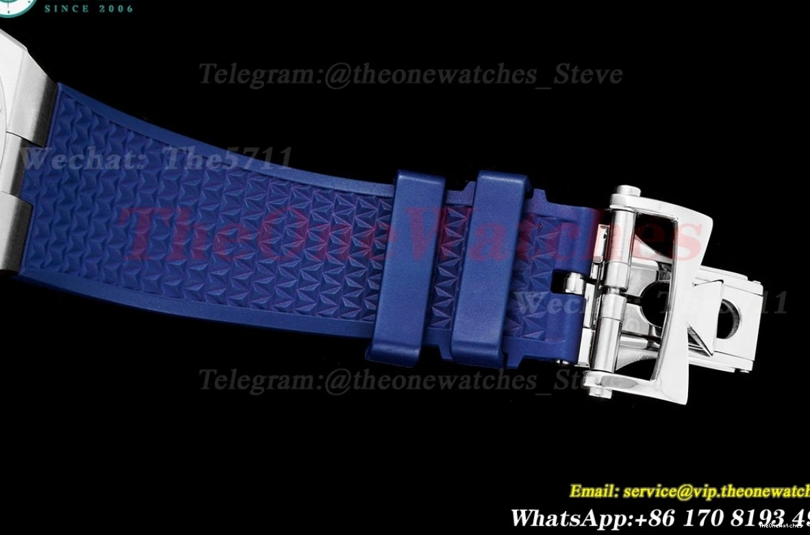 RU 6000V Overseas BBR ref Stk Tourbillon SS Blue 0110